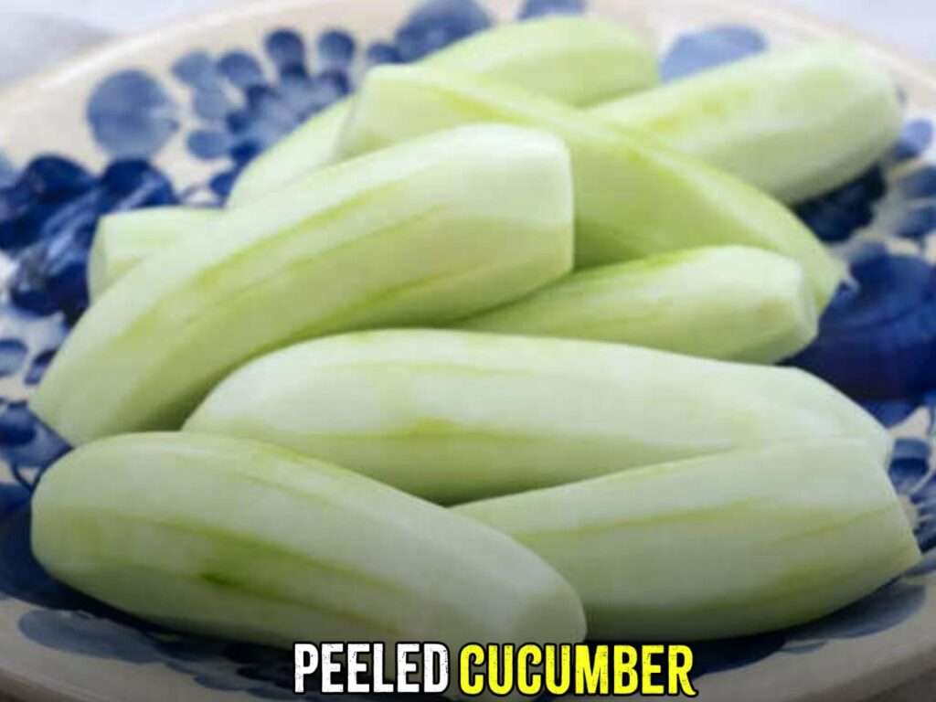 peeled cucumber