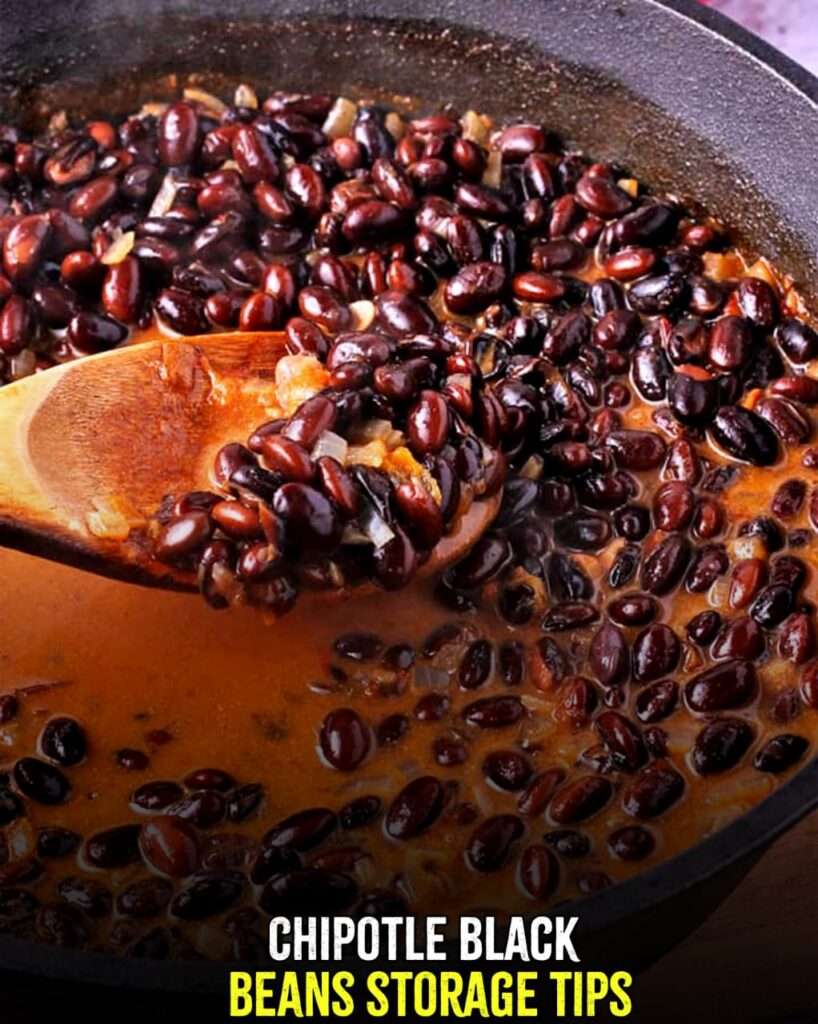 chipotle black bean storage tips