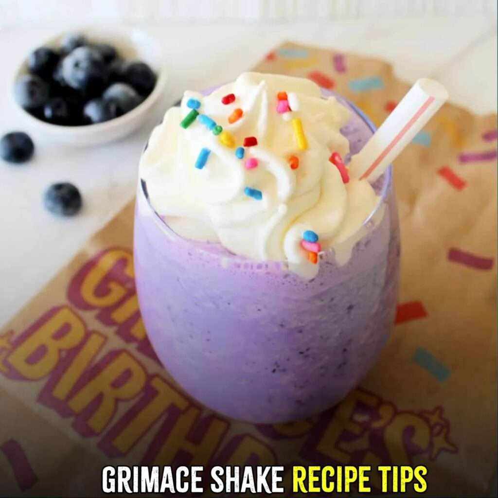 grimace shake recipe tips