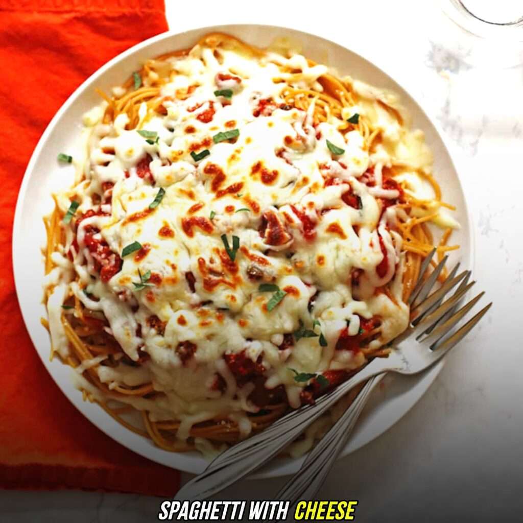 Spaghetti with cheese