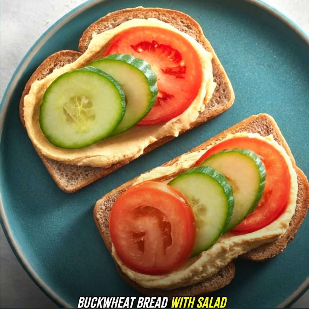 Buckwheat Bread with salad