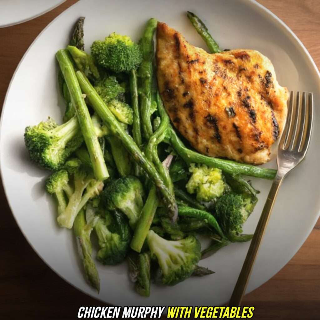 Chicken Murphy with vegetables