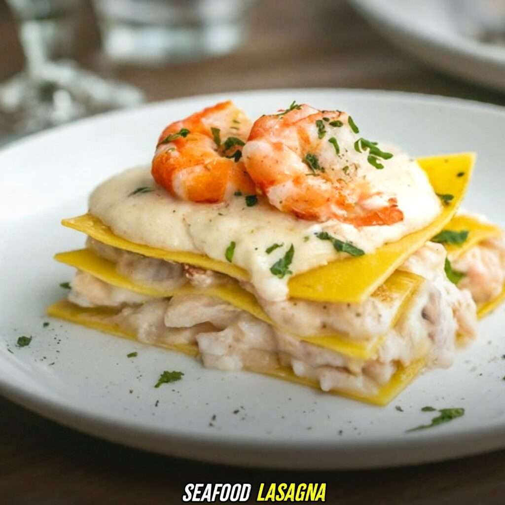 Seafood lasagna