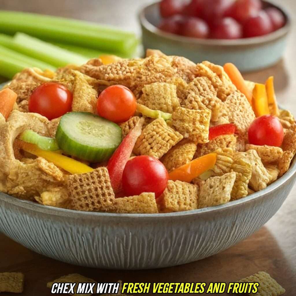 chex mix with fruits and vegetables