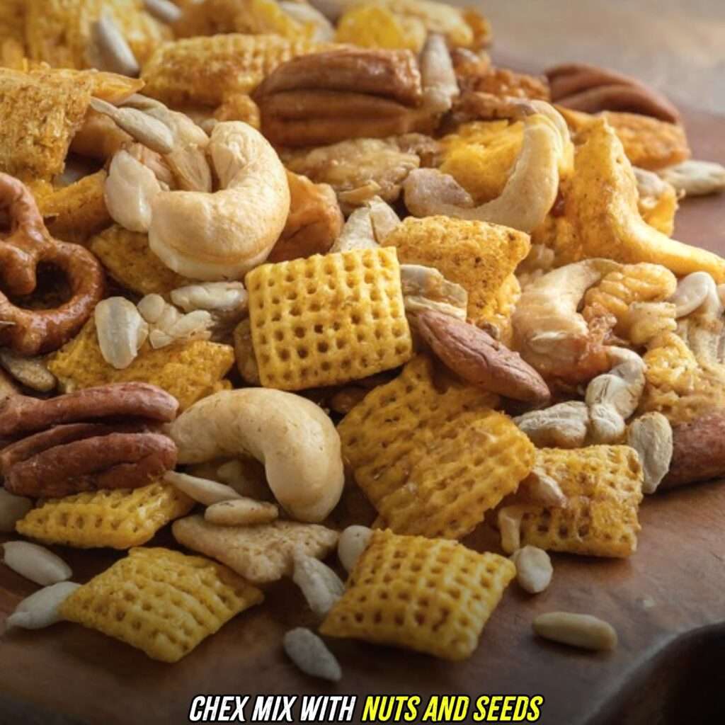 chex mix with nuts and seeds