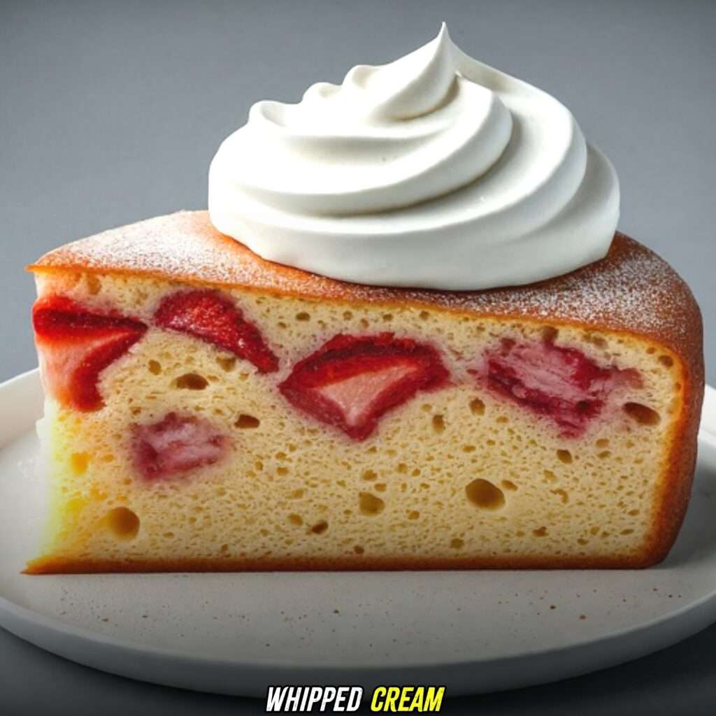 strawberry cake filling with whipped cream