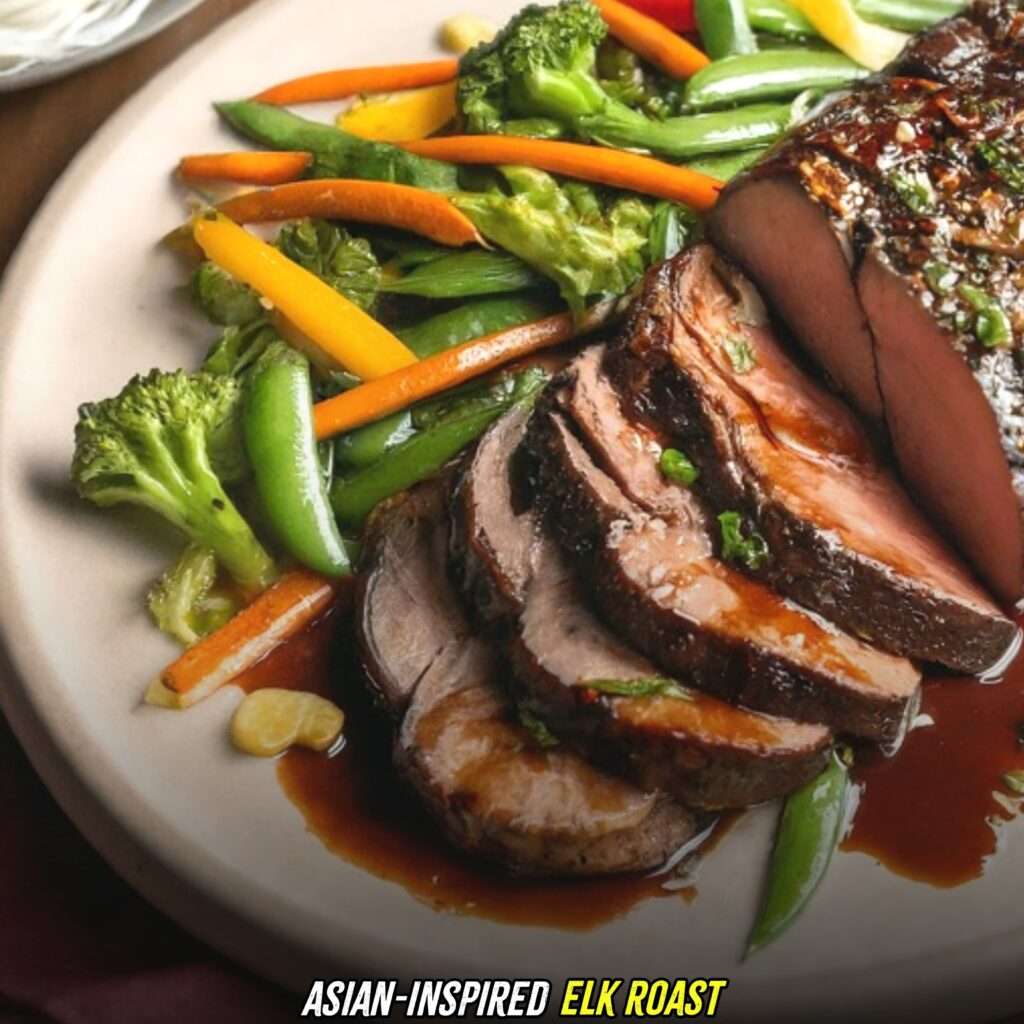 Asian-inspired elk roast