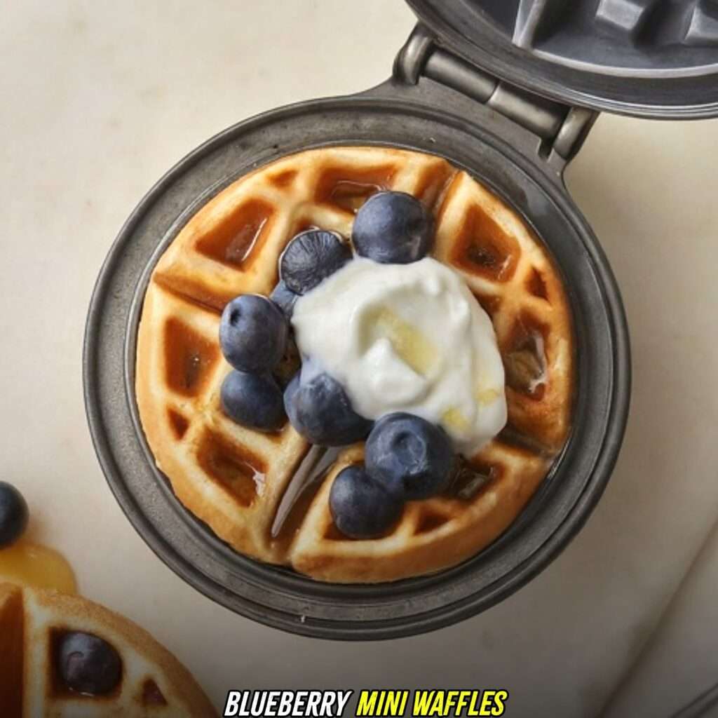 Blueberry mini waffle