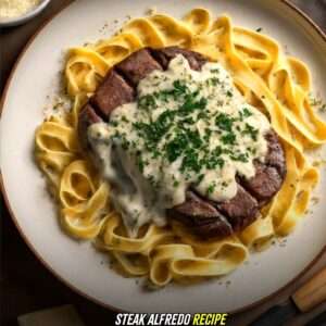 steak alfredo recipe