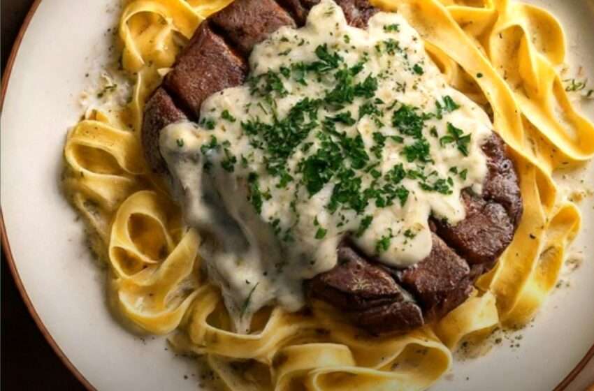 steak alfredo recipe