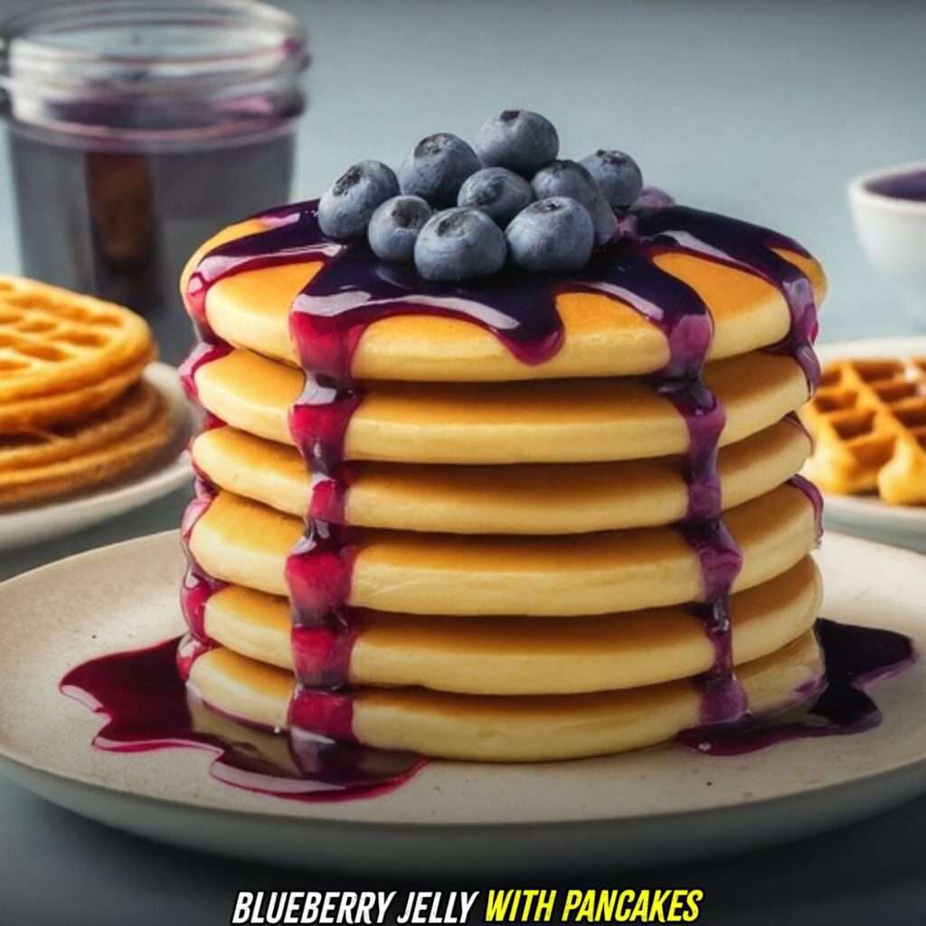 blueberry jelly with Pancakes