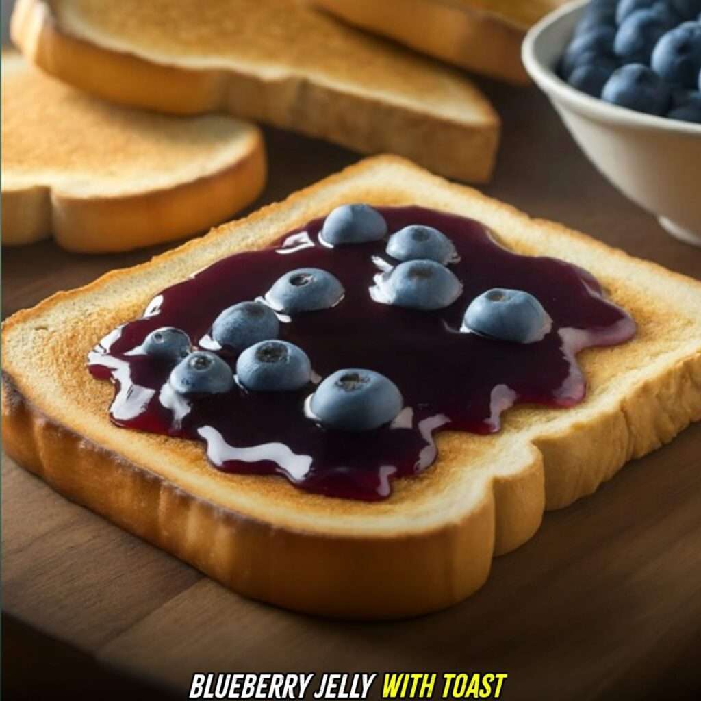 blueberry jelly with toast