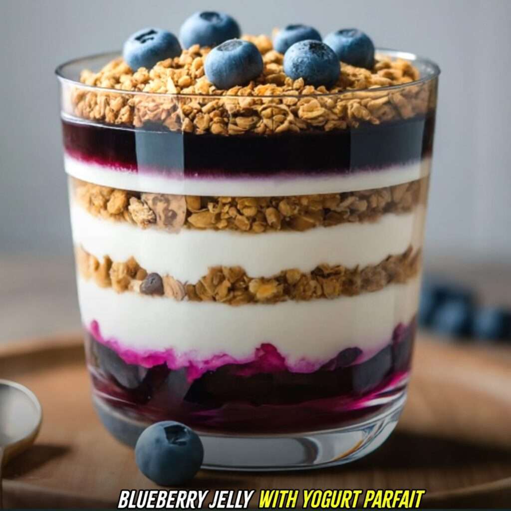 blueberry jelly with Yogurt Parfait