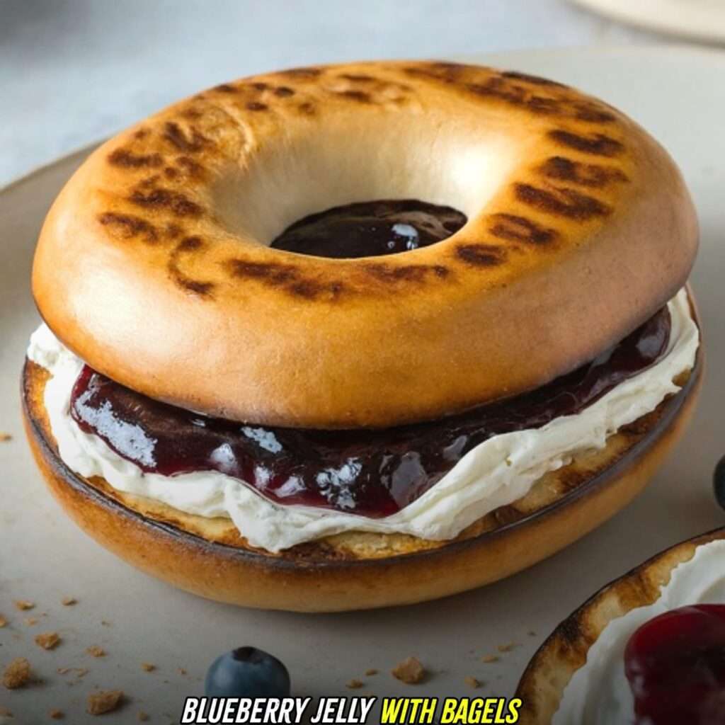 blueberry jelly with Bagels