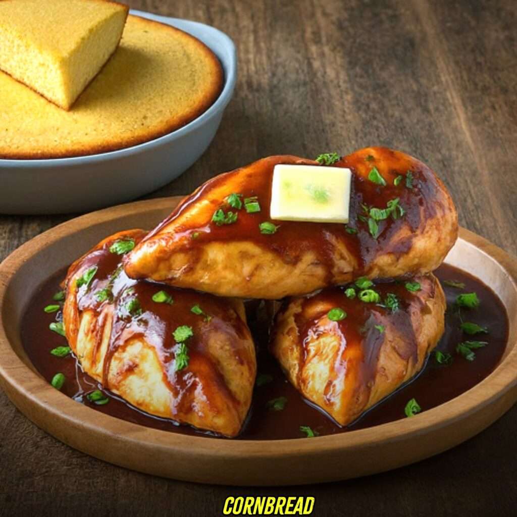 Cornbread with nixon chicken