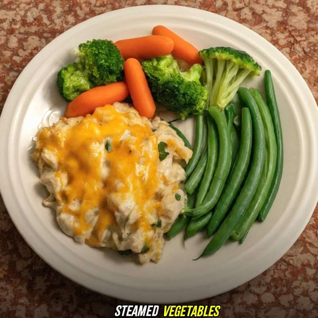 Steamed Vegetables with nixon chicken