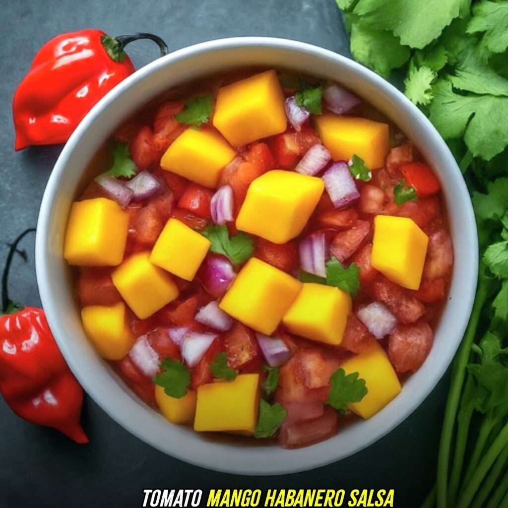 Tomato Mango Habanero Salsa