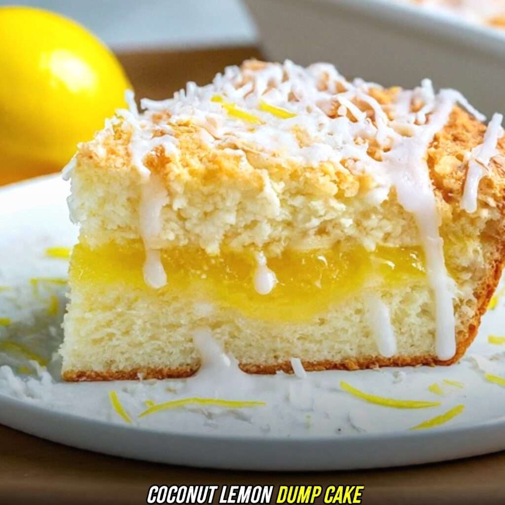 Coconut Lemon Dump Cake