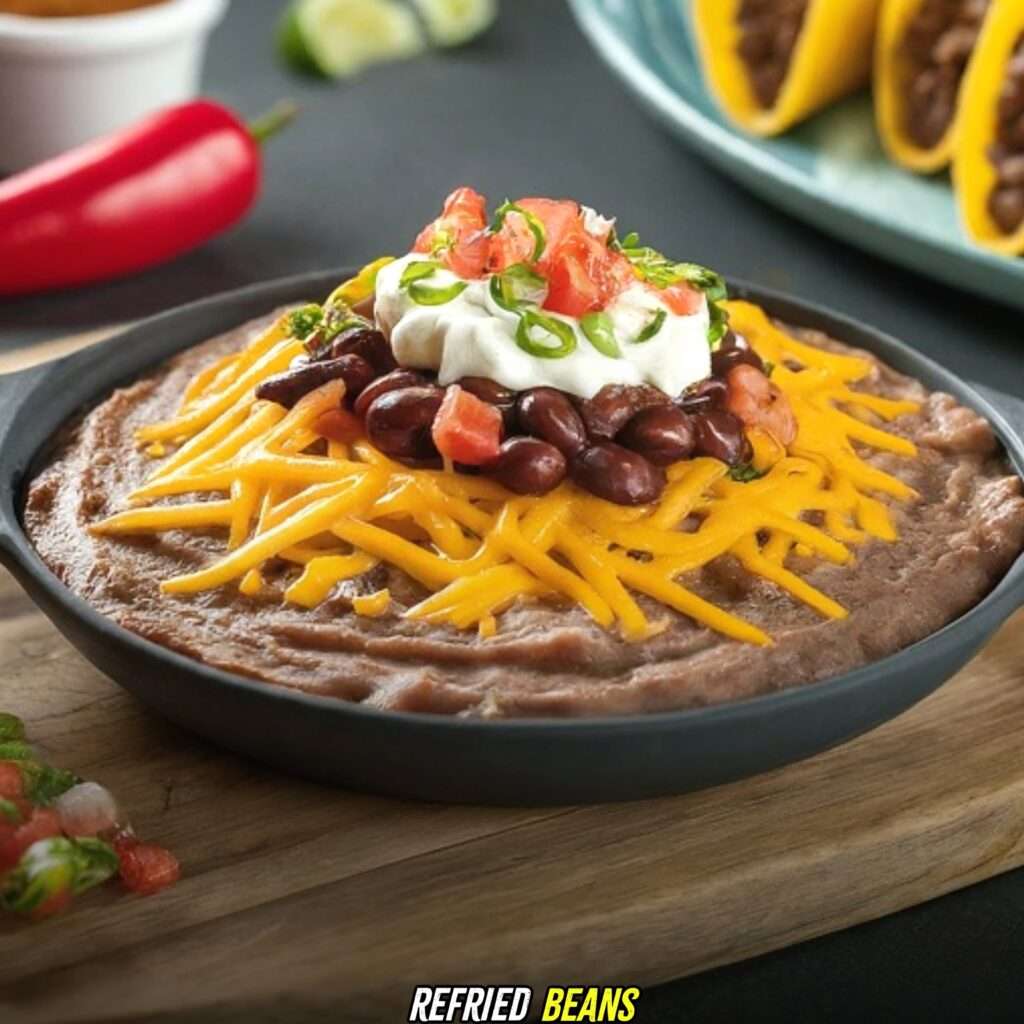 Refried Beans with Cheesy Gordita Crunch