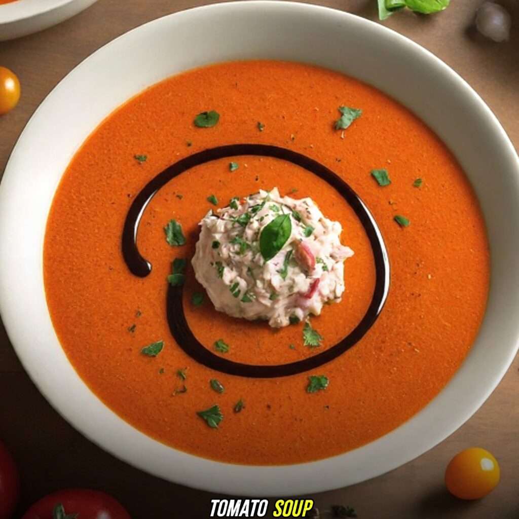 Tomato Soup with tunacado