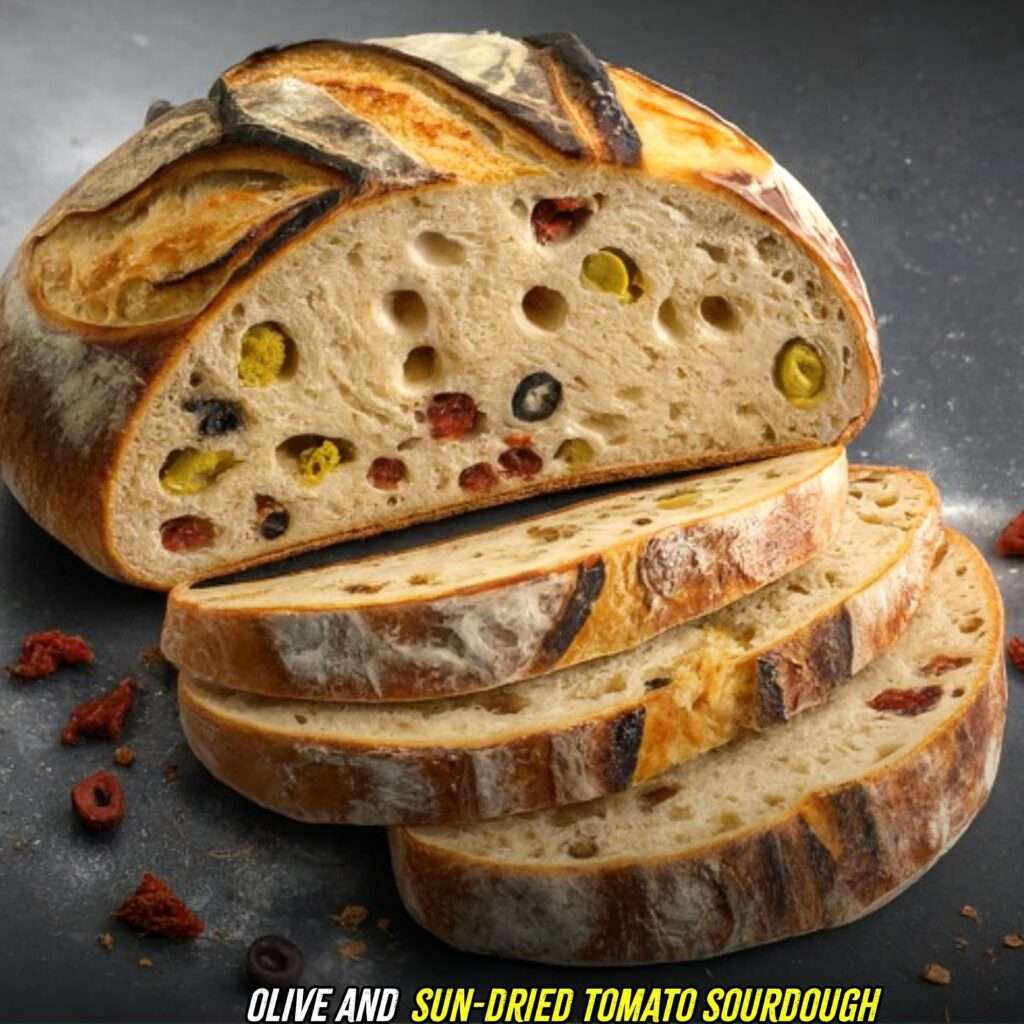 Olive and Sun-Dried Tomato Sourdough