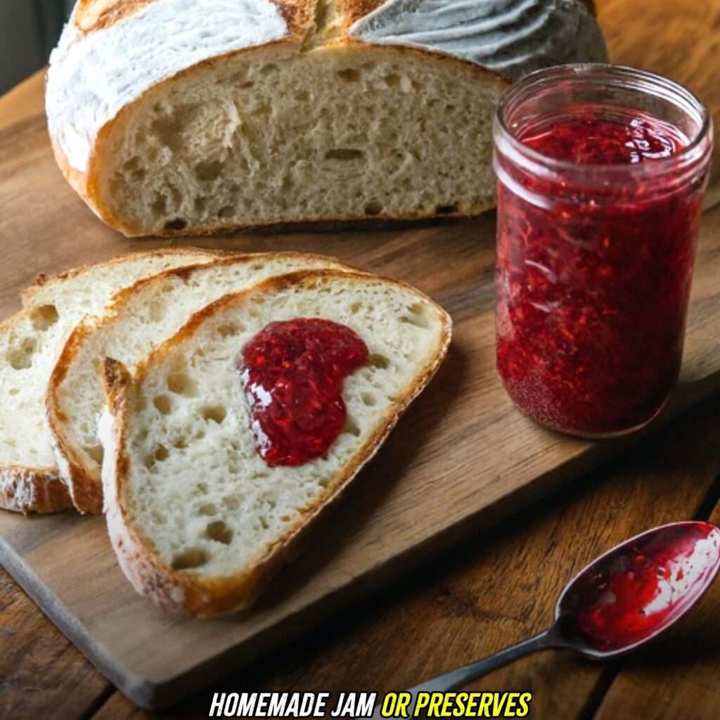 Homemade Jam with sourdough