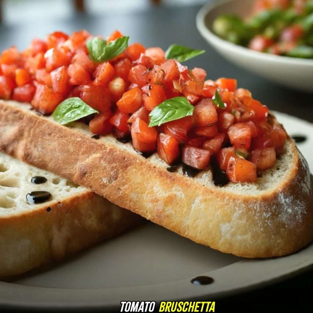 Tomato Bruschetta with sourdough