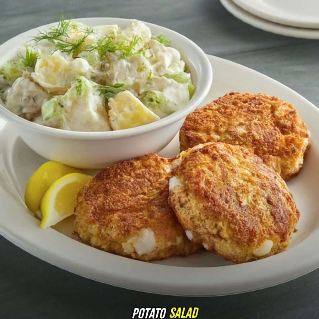 Potato Salad with Phillips Crab Cake