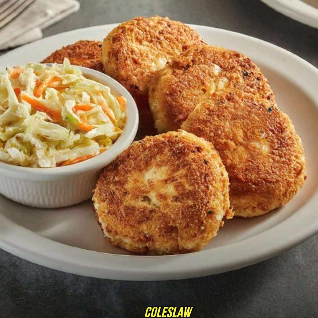 Coleslaw with Phillips Crab Cake