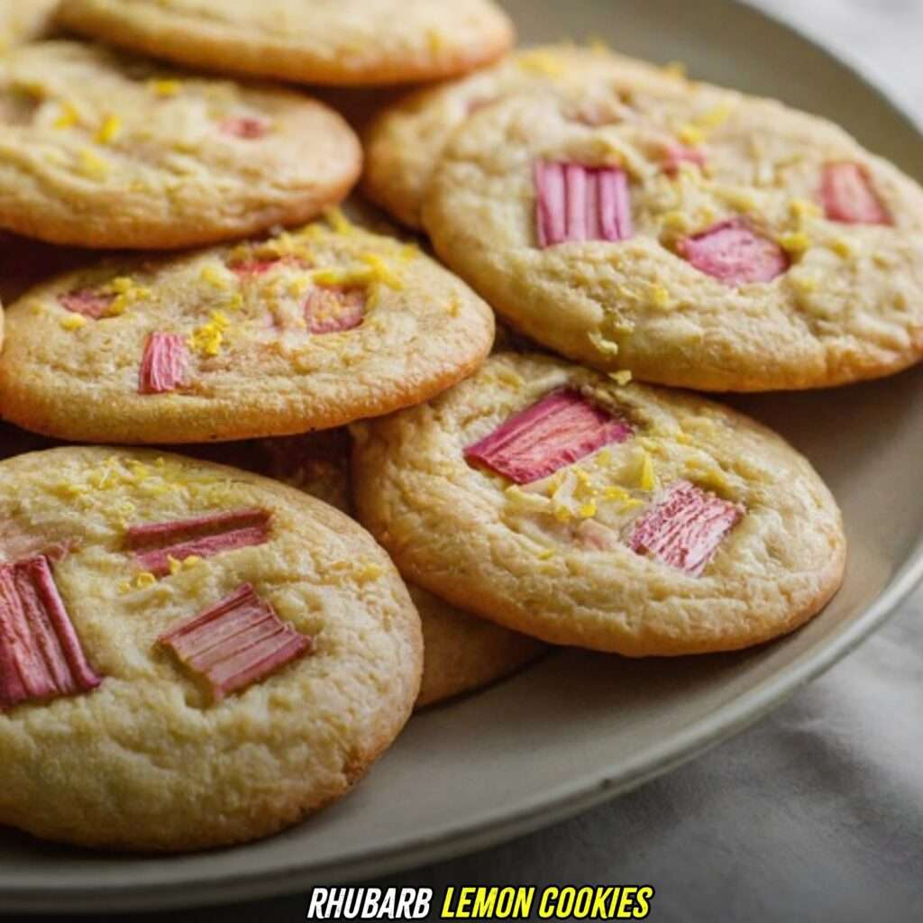 Rhubarb Lemon Cookies