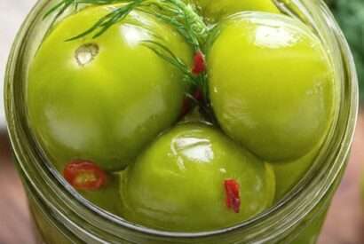 Thumbnail for Easy Green Tomato Pickle Recipe