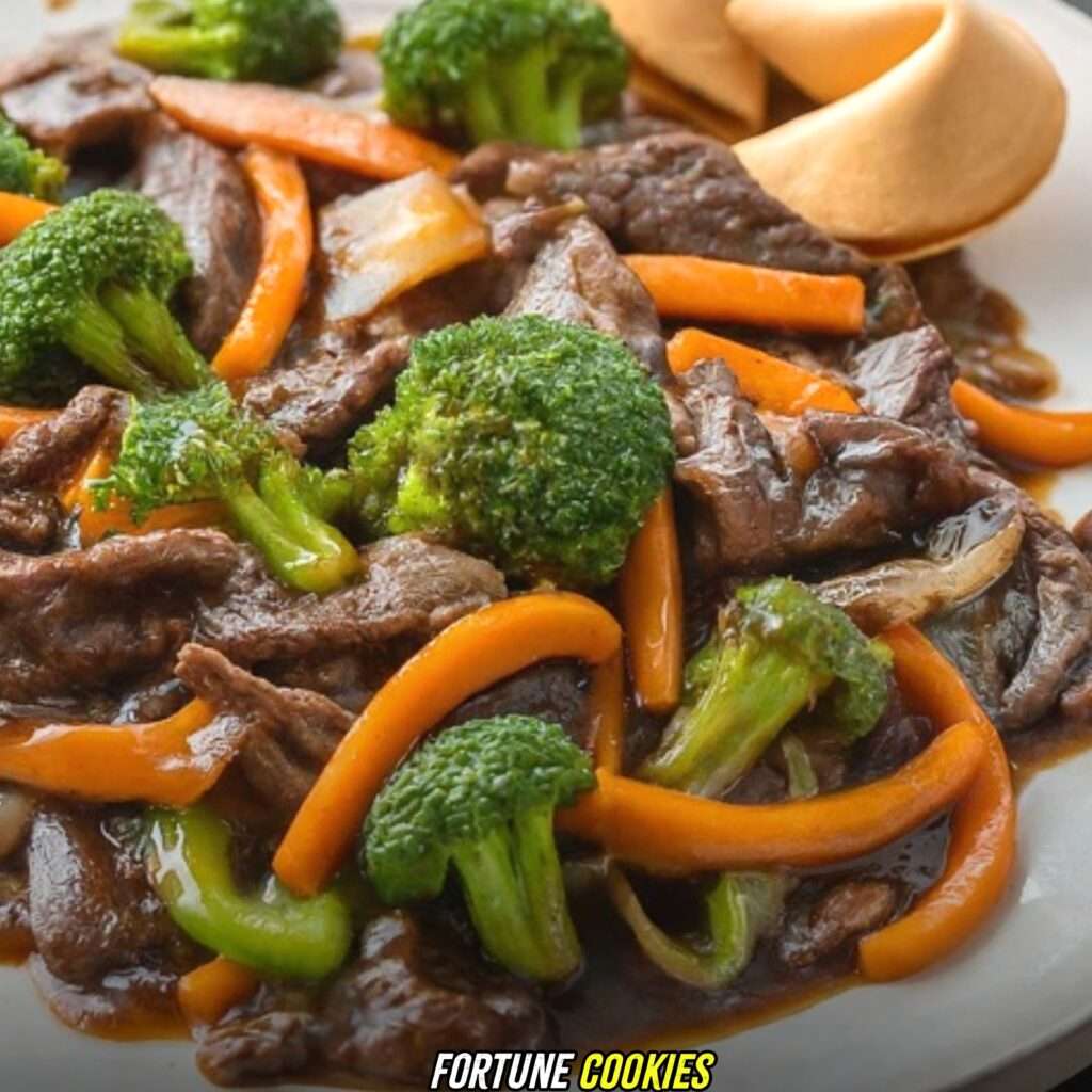 Fortune Cookies with Beef Chop Suey