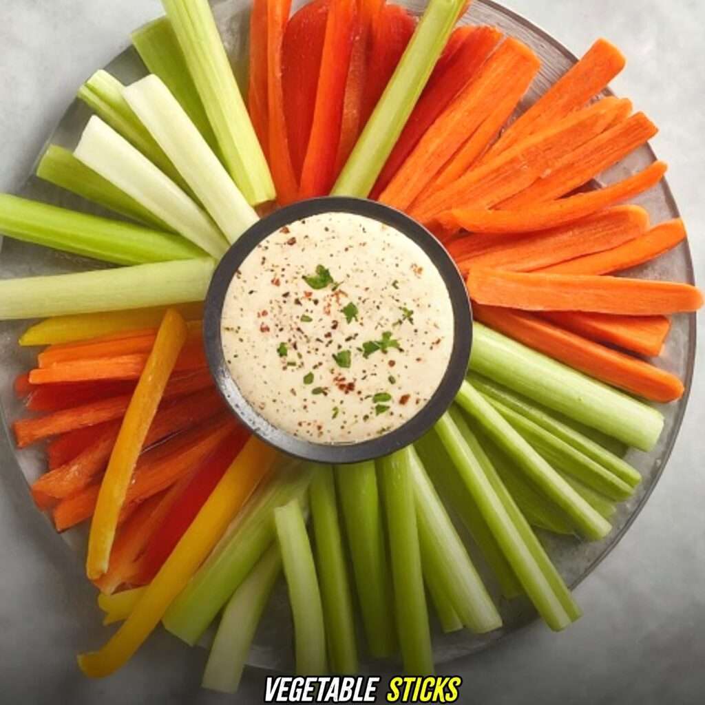 Vegetable Sticks with spicy ranch