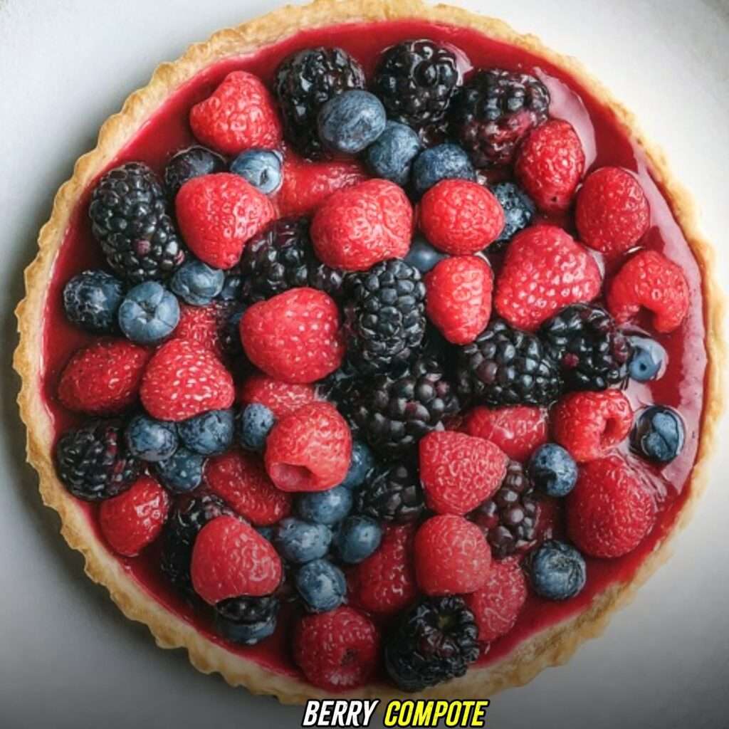 Berry Compete with raspberry tart