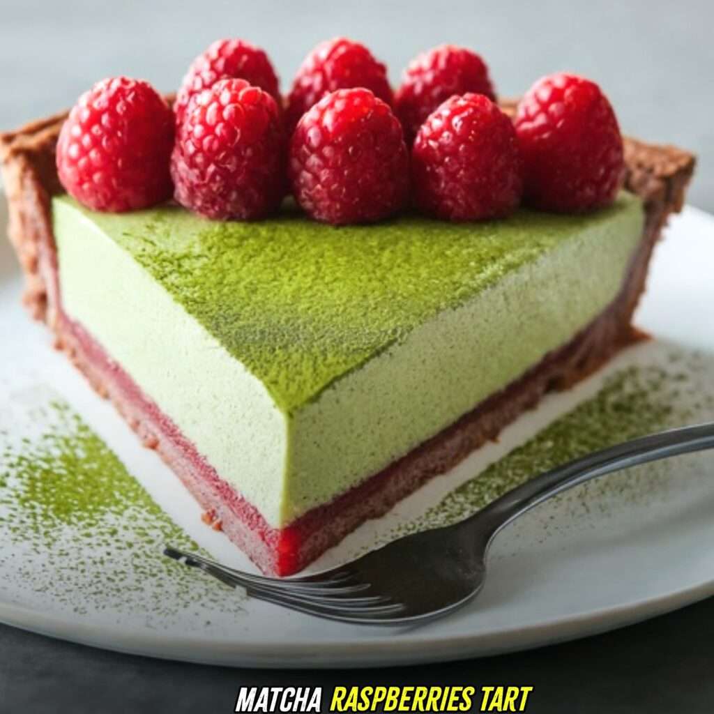 Matcha Raspberry Tart