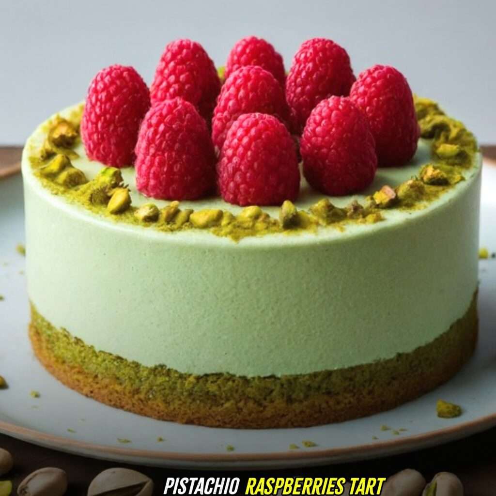 Pistachio Raspberry Tart