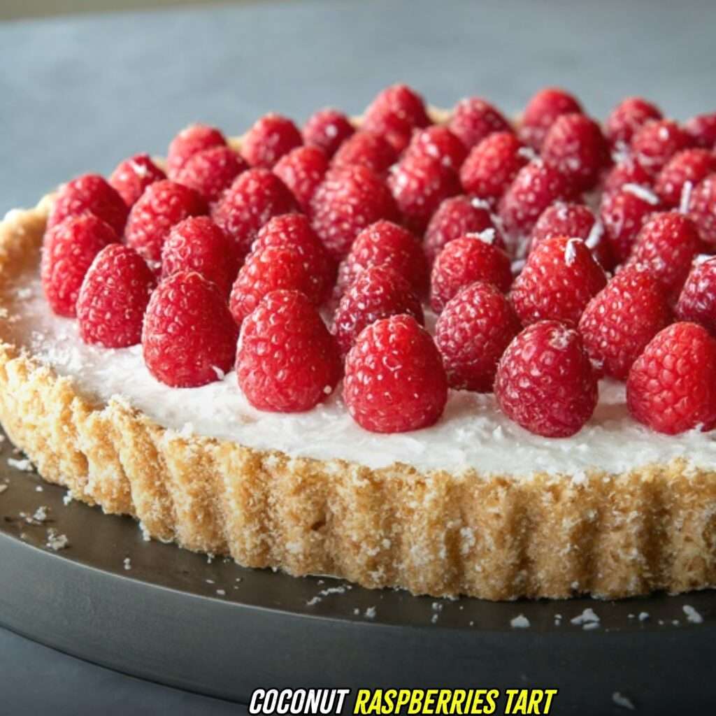 Coconut Raspberry Tart