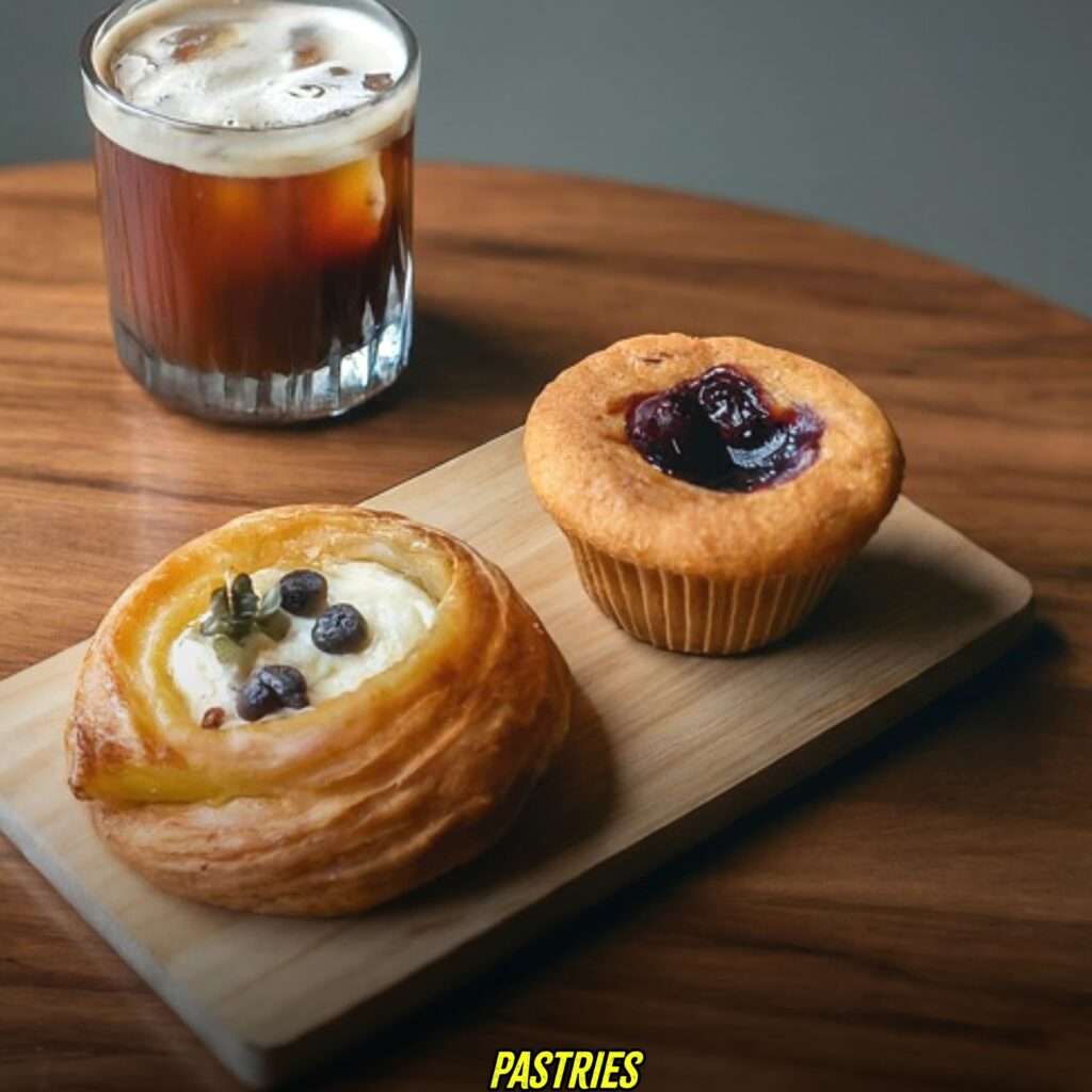 Pastries with Iced Americano