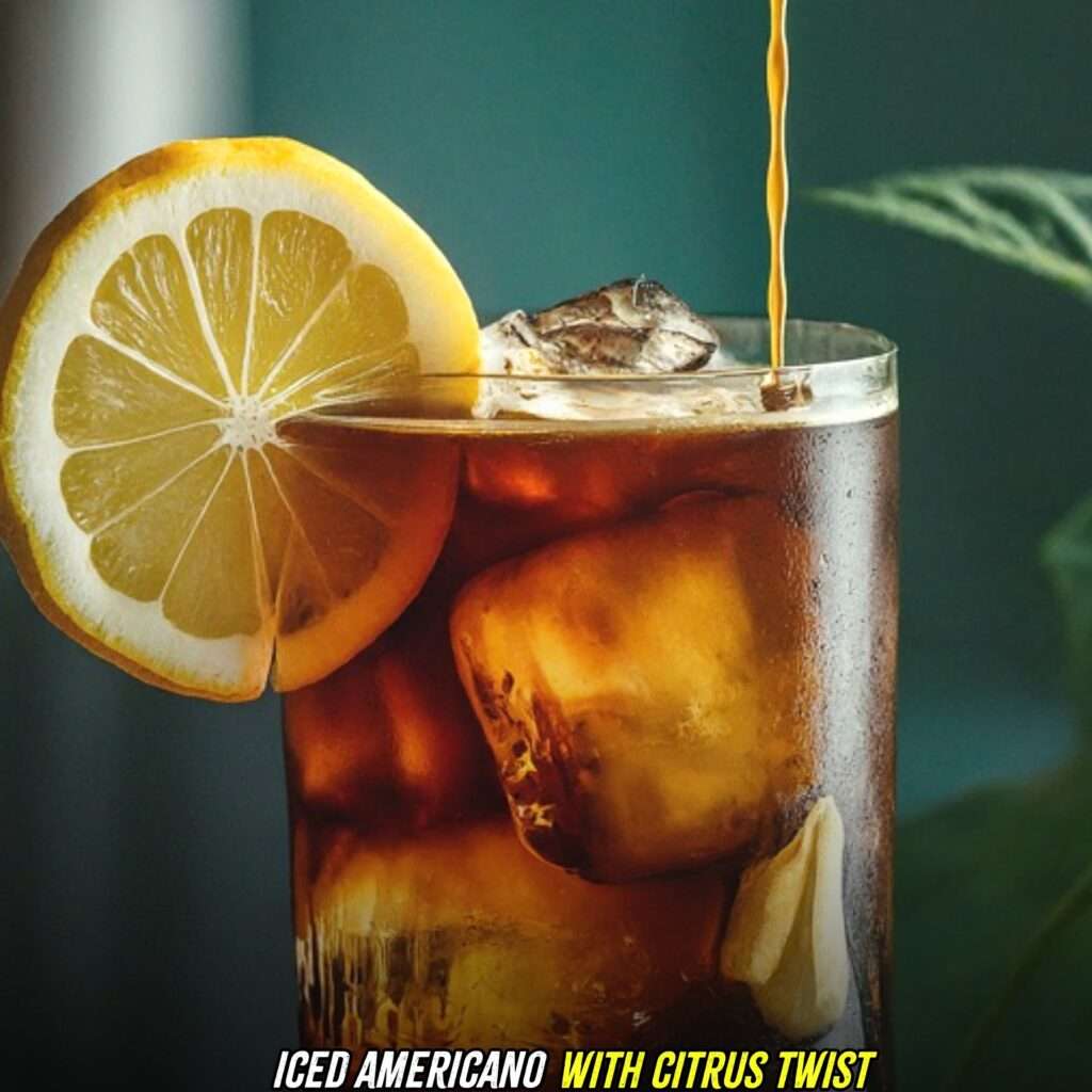 Iced Americano with a Citrus Twist