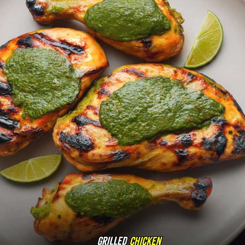 Grilled Chicken with green seasoning