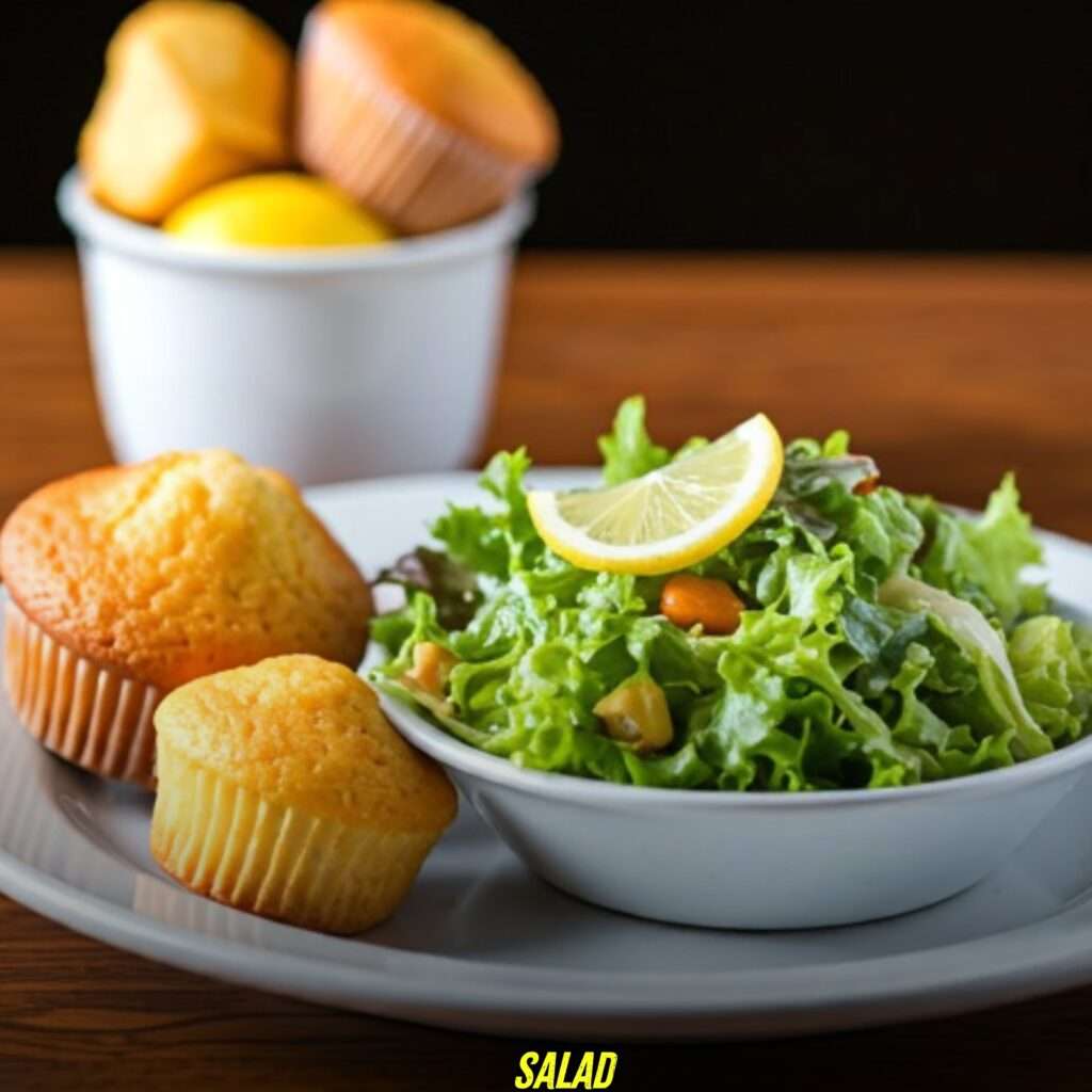 Salad with Lemon Muffins