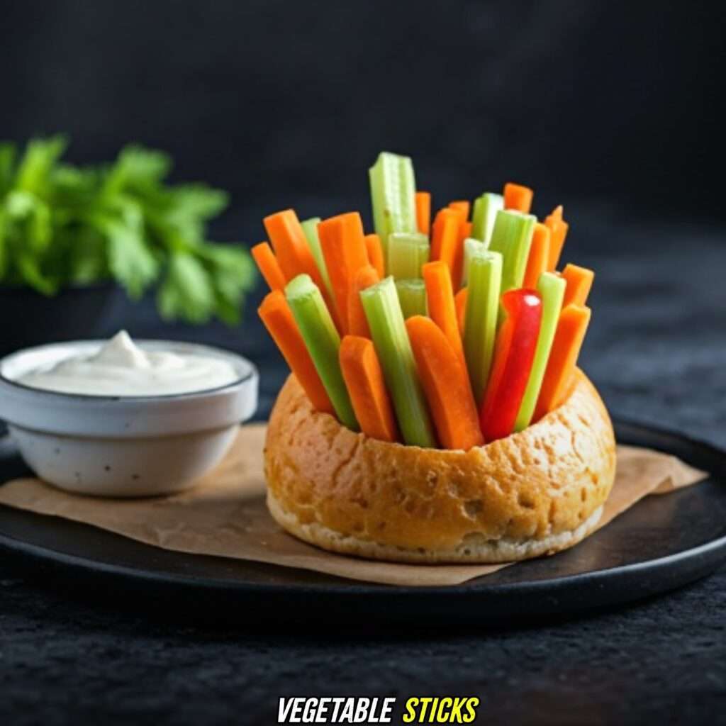 Vegetable Sticks with Sandwich Roll