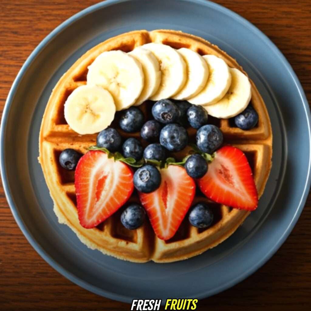 Fresh Fruits with kodiak waffles