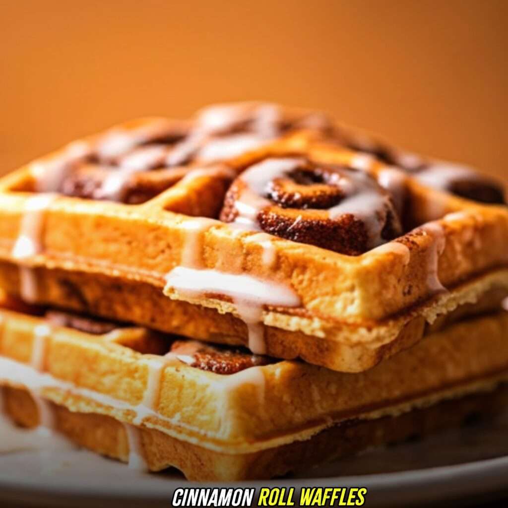 Cinnamon Roll Waffles