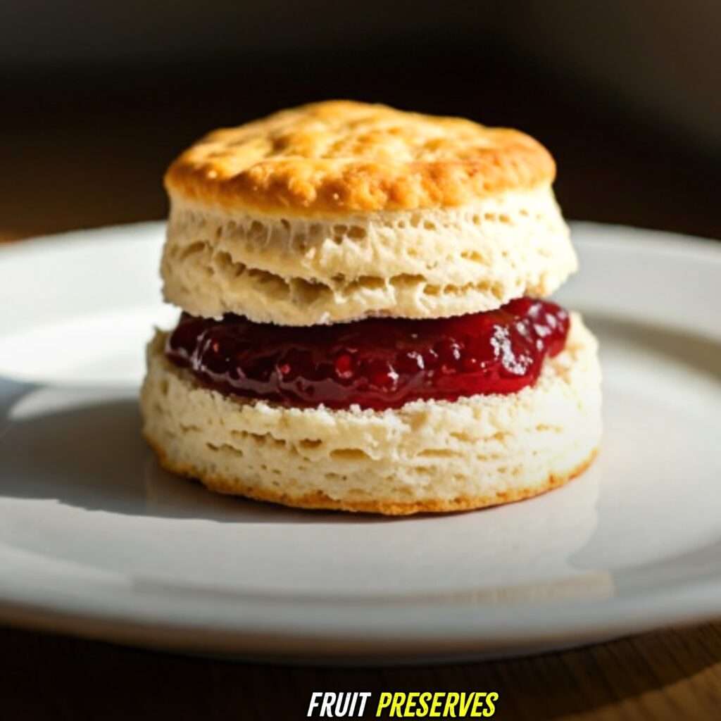 Fruit Preserves with Cracker Barrel Biscuit