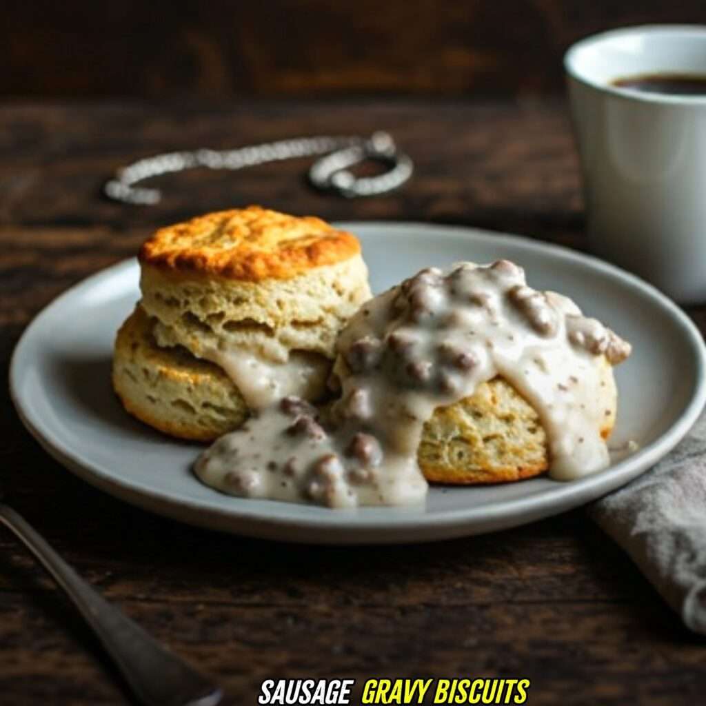 Sausage Gravy Biscuits