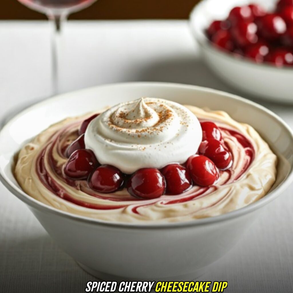 Spiced Cherry Cheesecake Dip