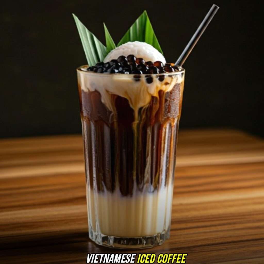 Vietnamese Iced Coffee with Che Thai