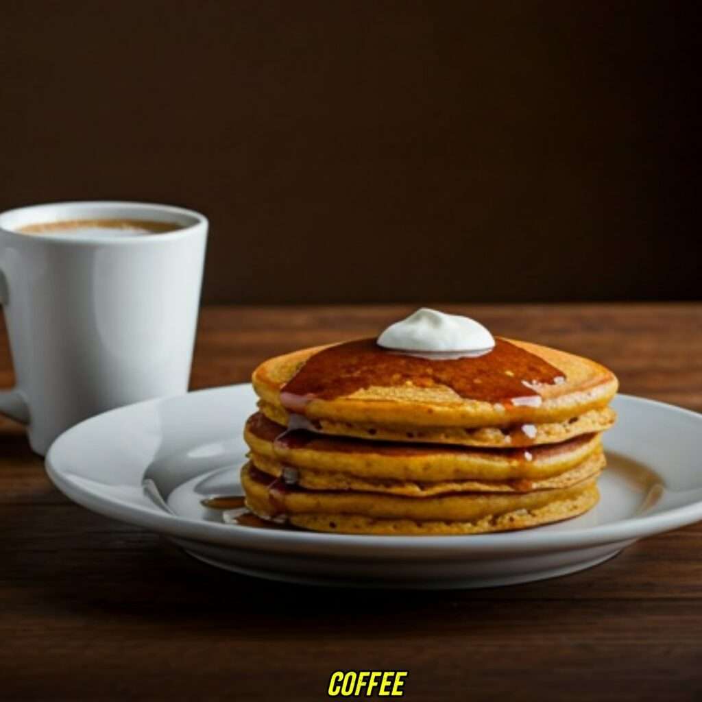 Tea or Coffee with Pumpkin Spice Pancakes