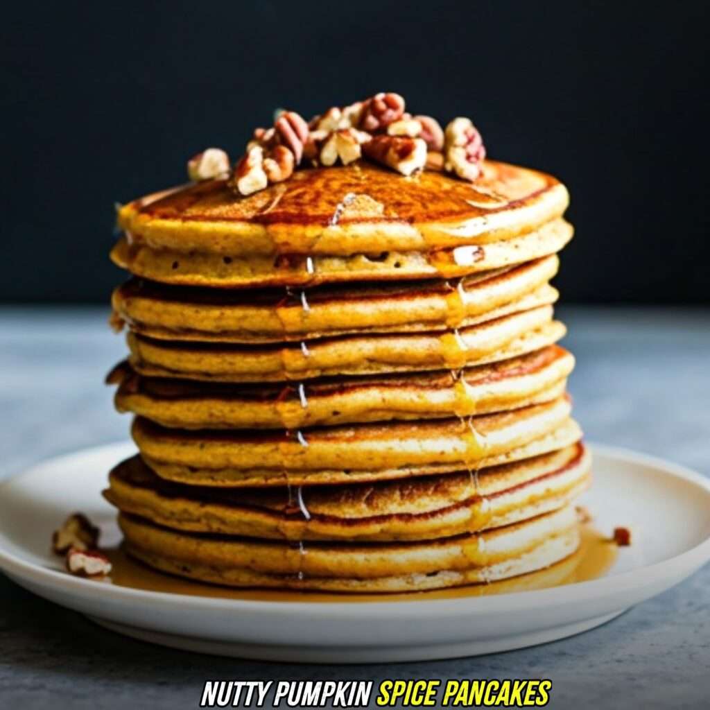 Nutty Pumpkin Spice Pancakes